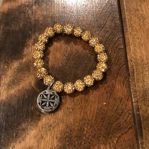 Gold Rustic Cuff Bracelet